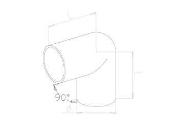 Elbow - Model 8010 CAD Drawing